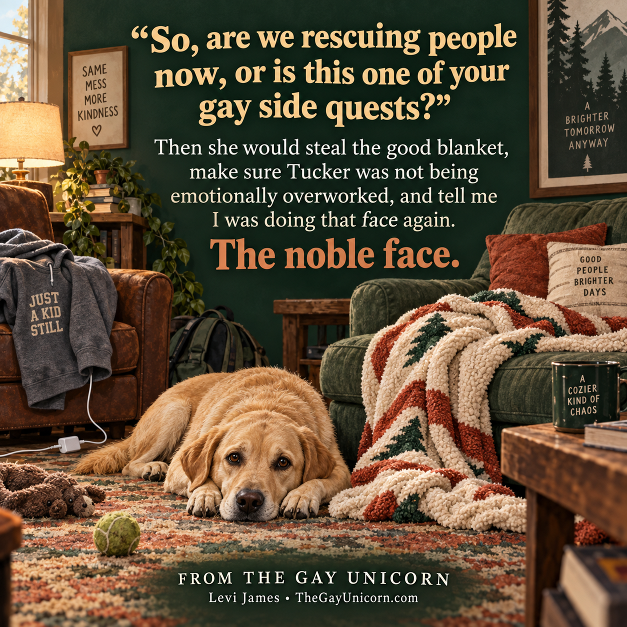 The Good Blanket Mystery — excerpt from The Gay Unicorn