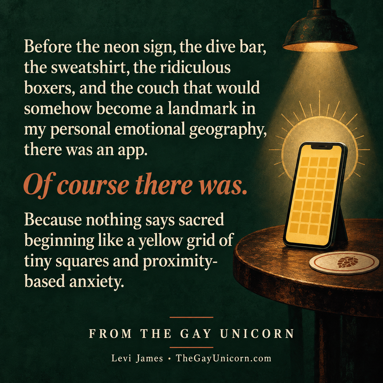 Sacred beginnings — excerpt from The Gay Unicorn